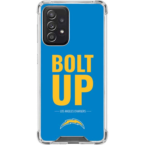 NFL Los Angeles Chargers Team Motto Galaxy A52 5G Clear Case